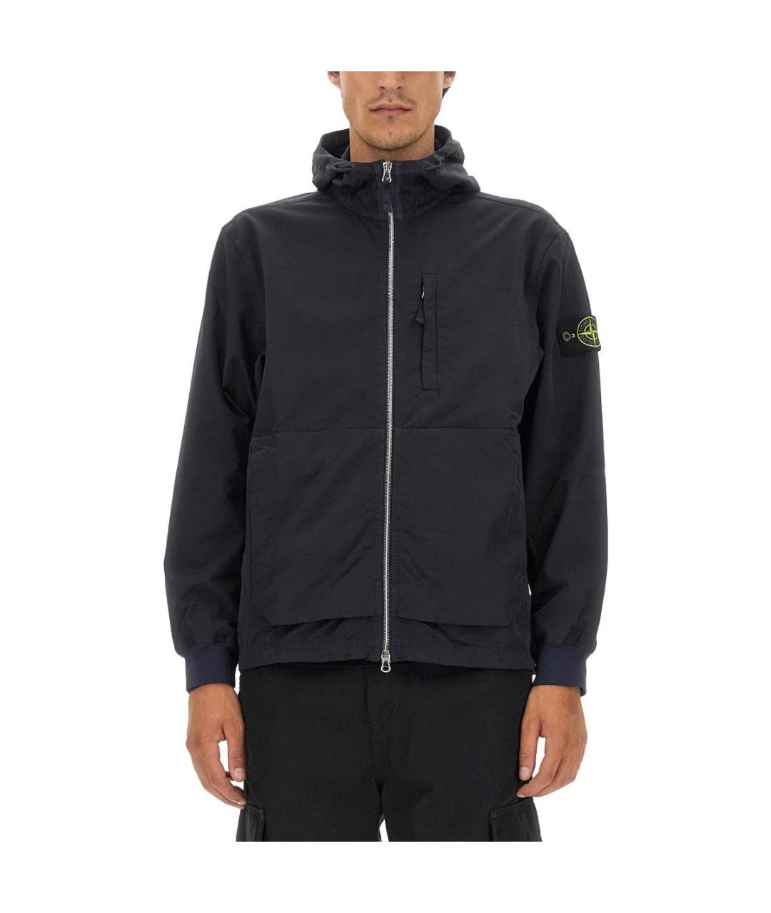 STONE ISLAND Темно-синяя куртка, фото 3