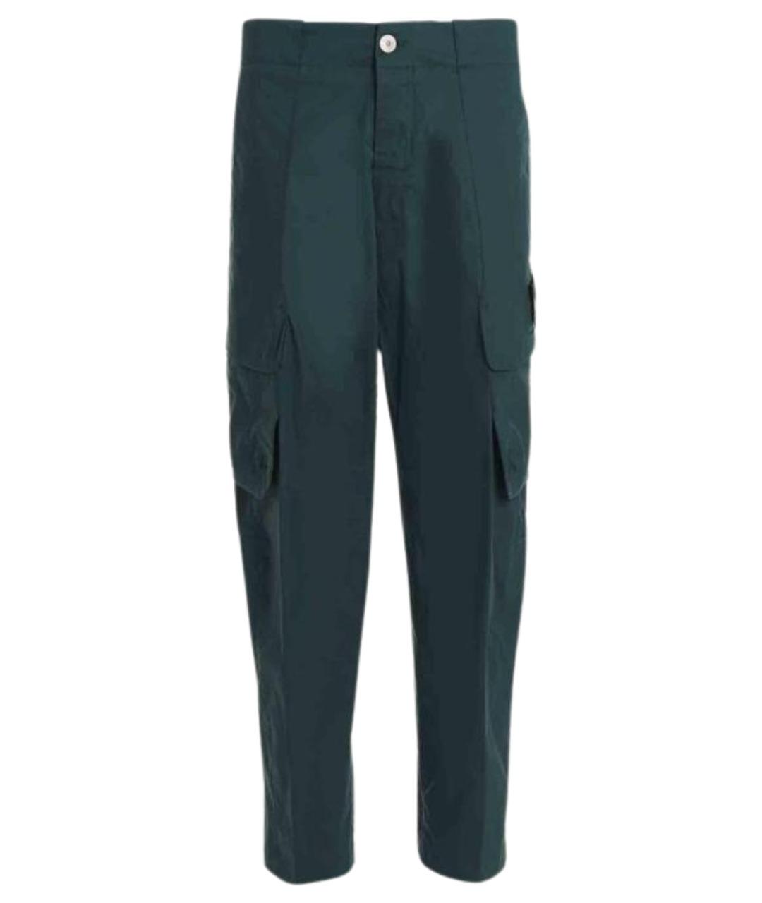 STONE ISLAND Зеленые классические брюки, фото 1