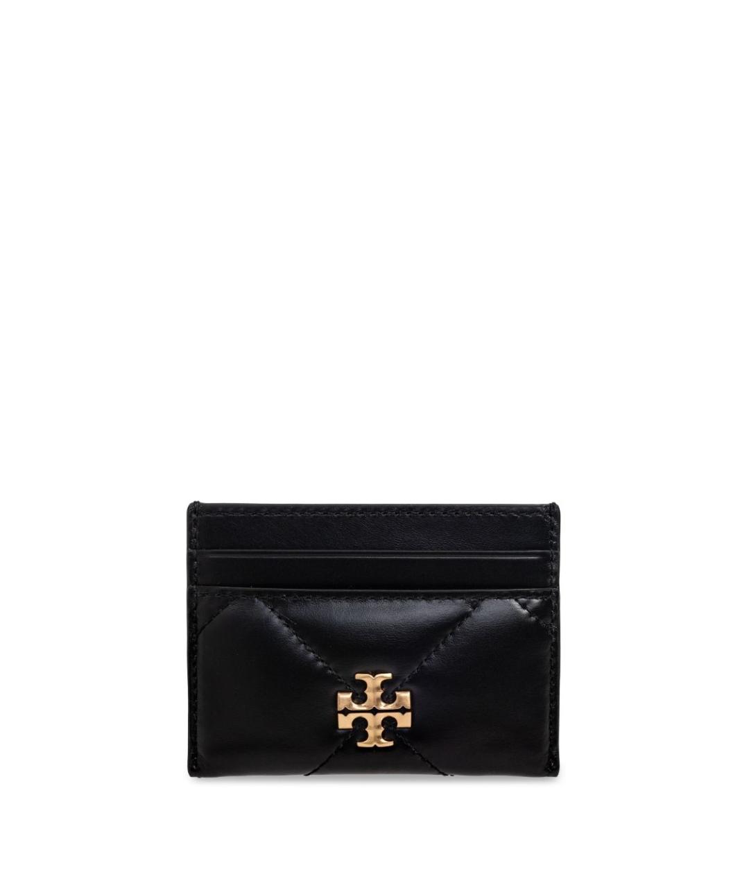 TORY BURCH Черный кожаный кардхолдер, фото 1