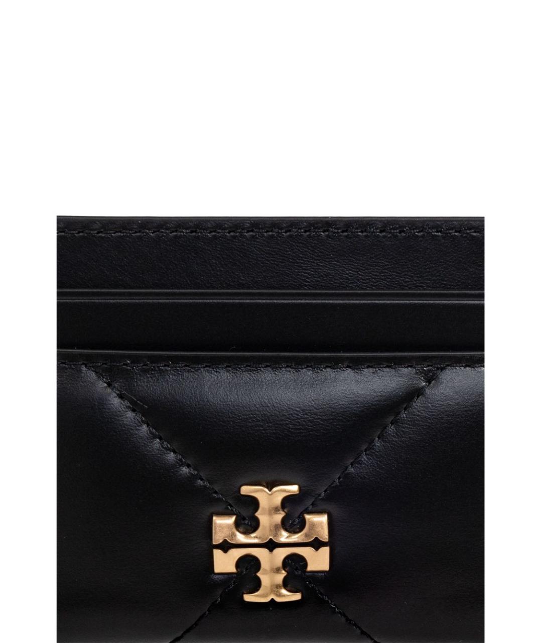 TORY BURCH Черный кожаный кардхолдер, фото 3
