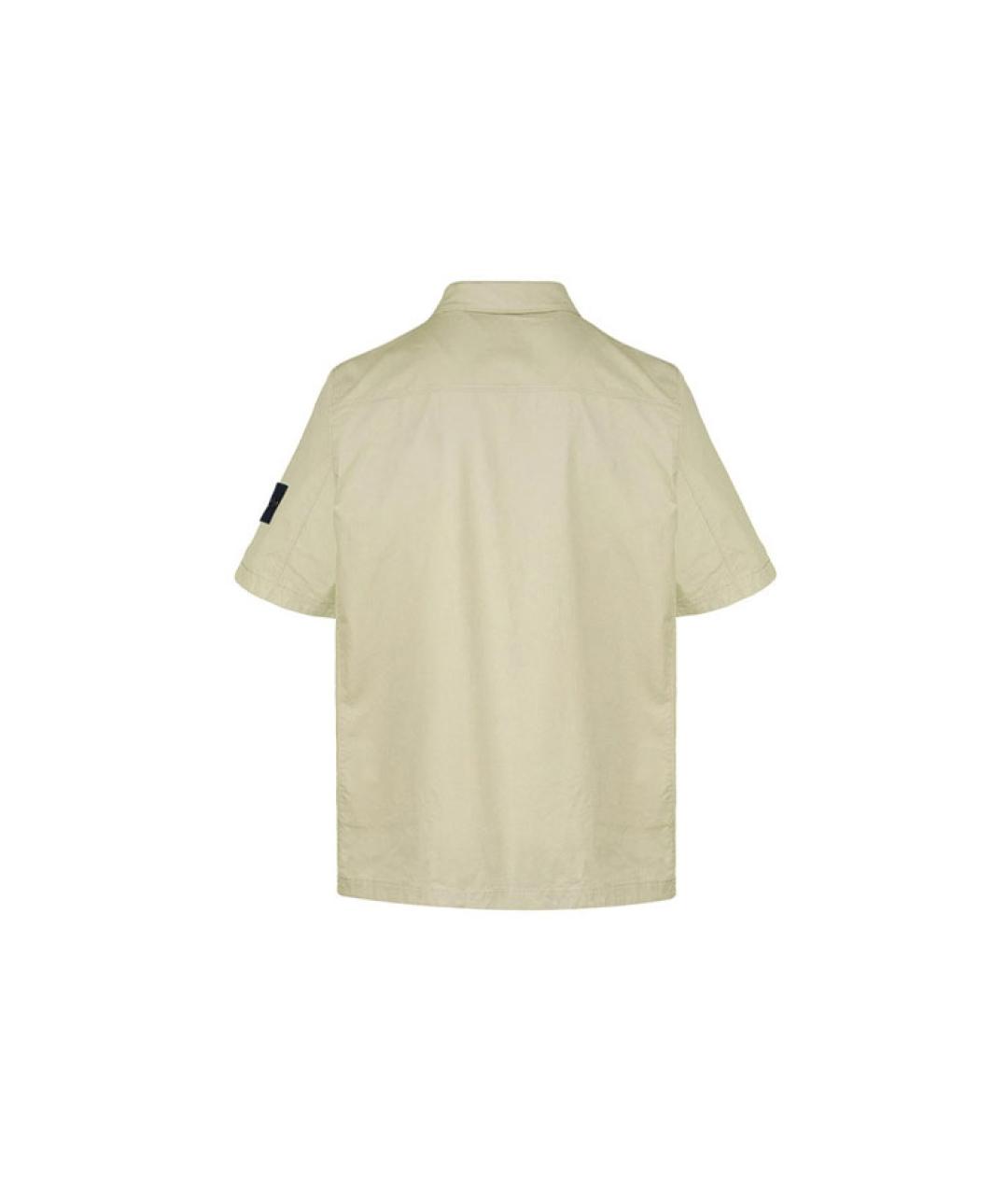 STONE ISLAND Бежевая футболка, фото 2