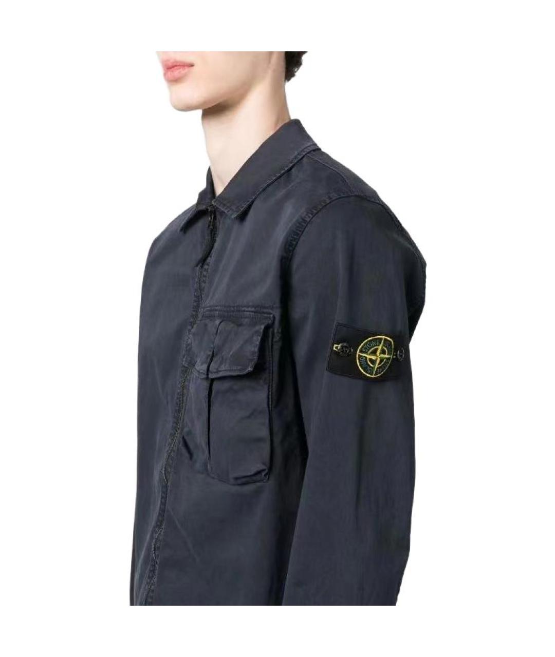 STONE ISLAND Синяя куртка, фото 4