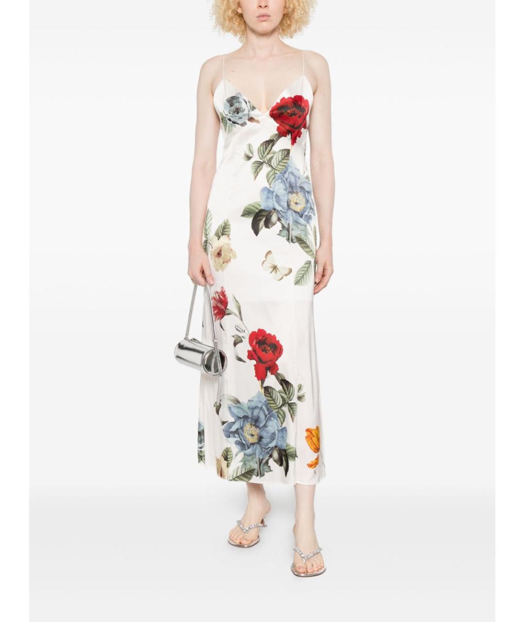 ALICE+OLIVIA Мульти вискозное платье, фото 4