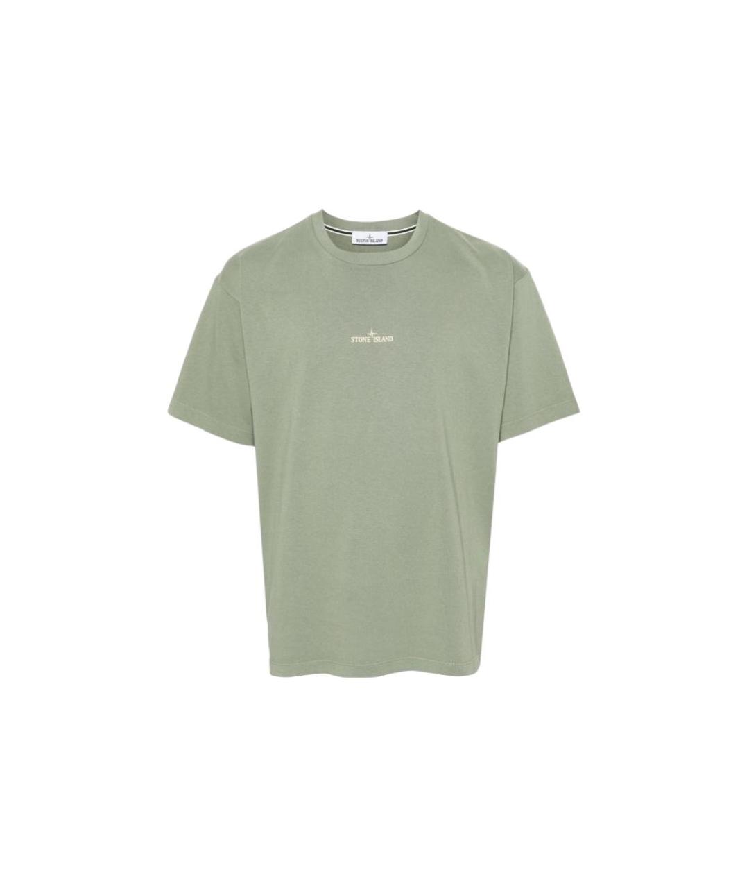 STONE ISLAND Зеленая футболка, фото 1
