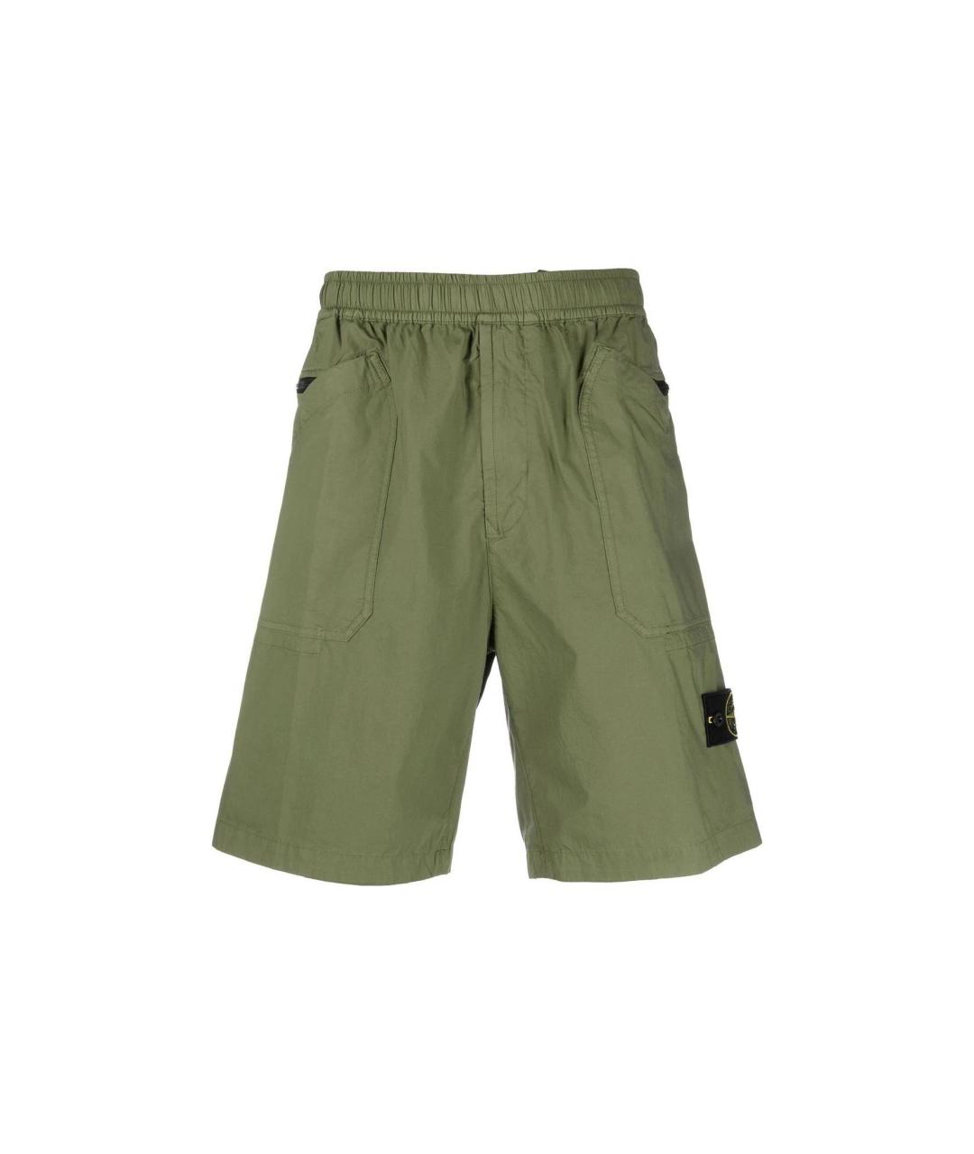 STONE ISLAND Зеленые шорты, фото 1