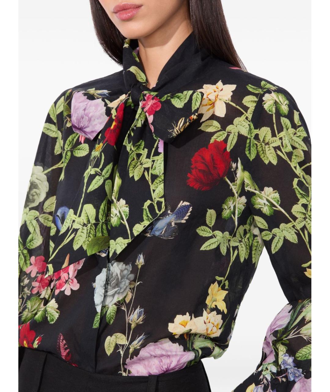 ALICE+OLIVIA Мульти хлопковая рубашка, фото 3