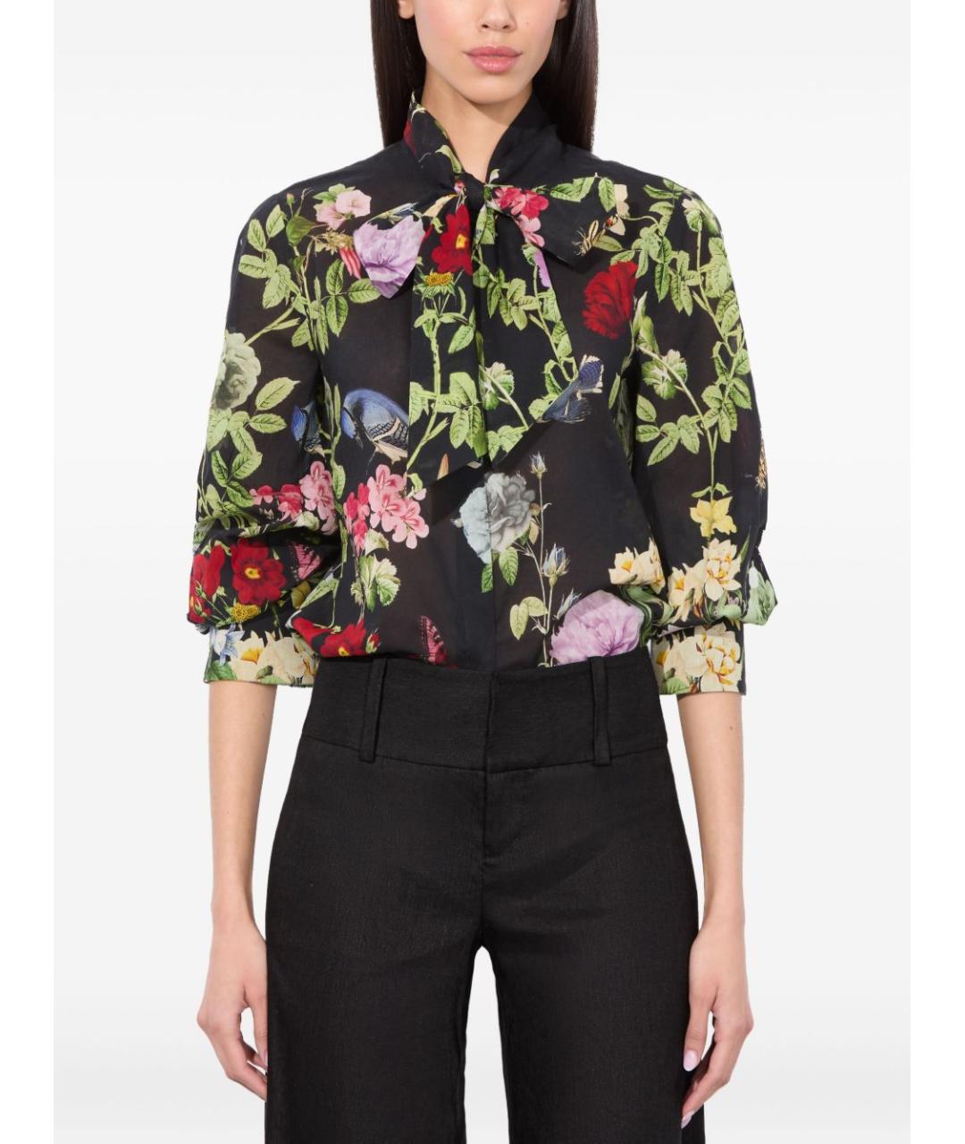 ALICE+OLIVIA Мульти хлопковая рубашка, фото 2