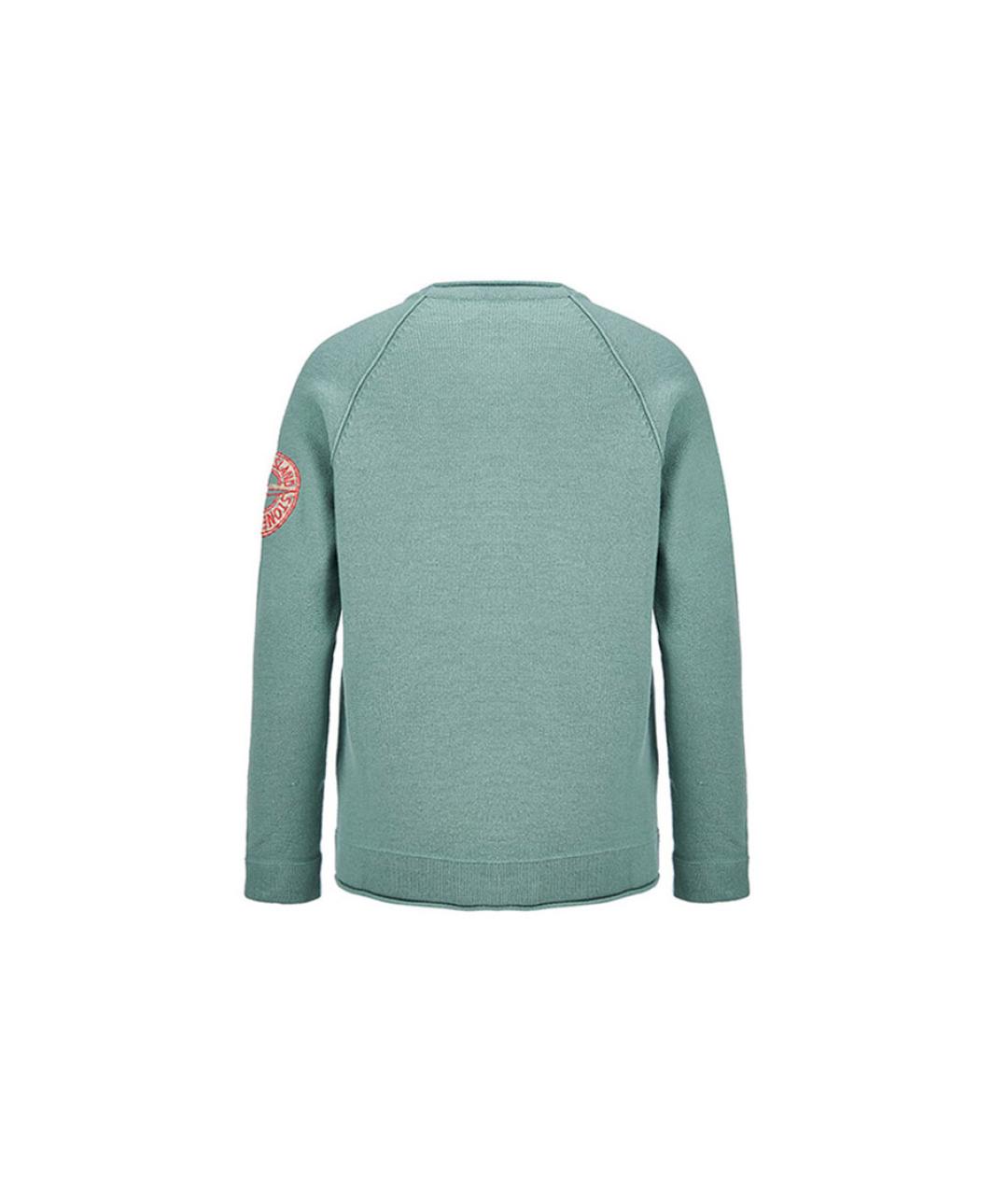 STONE ISLAND Зеленый джемпер / свитер, фото 2
