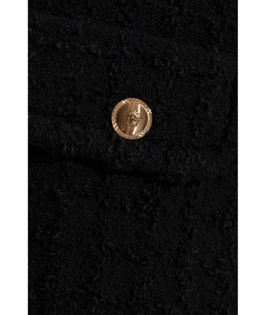 VERSACE Черные шерстяные шорты, фото 2