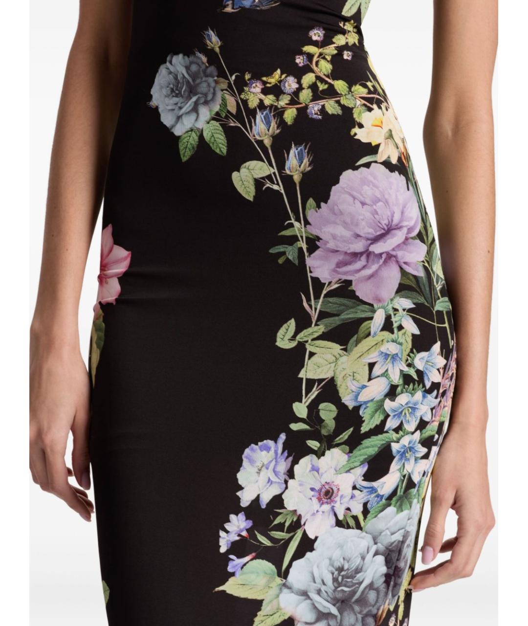 ALICE+OLIVIA Черное вискозное платье, фото 4