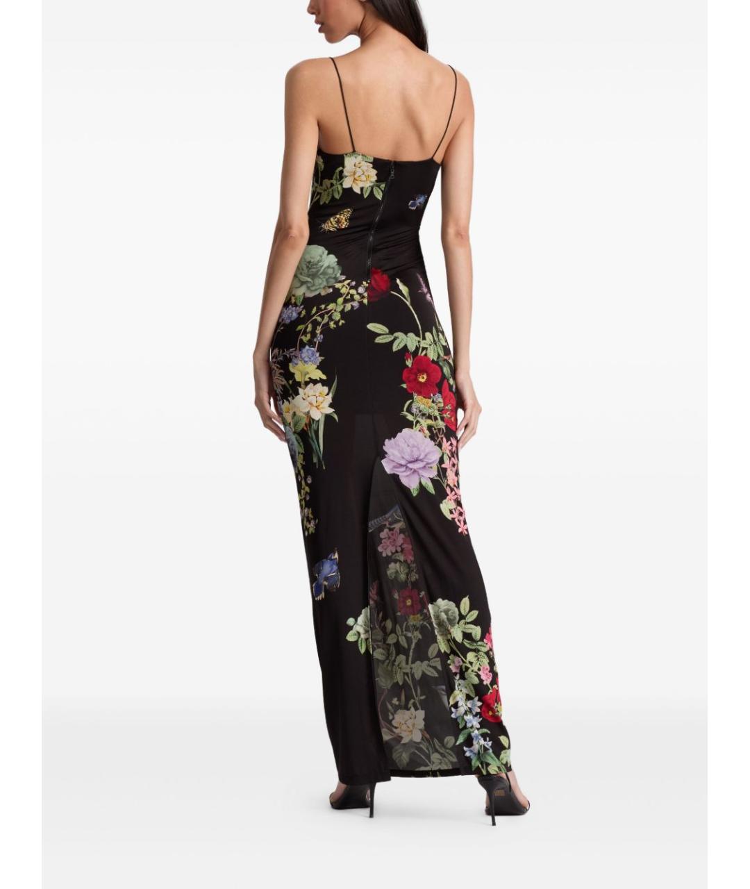 ALICE+OLIVIA Черное вискозное платье, фото 3