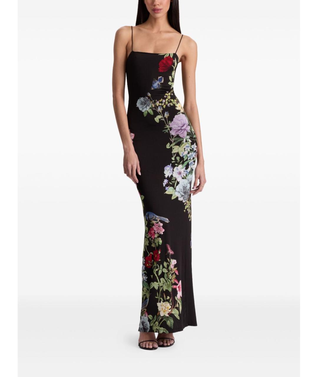 ALICE+OLIVIA Черное вискозное платье, фото 5