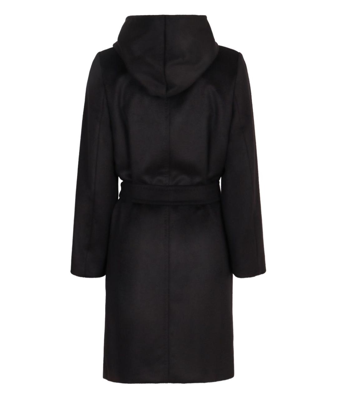 MAX MARA Черное шерстяное пальто, фото 2