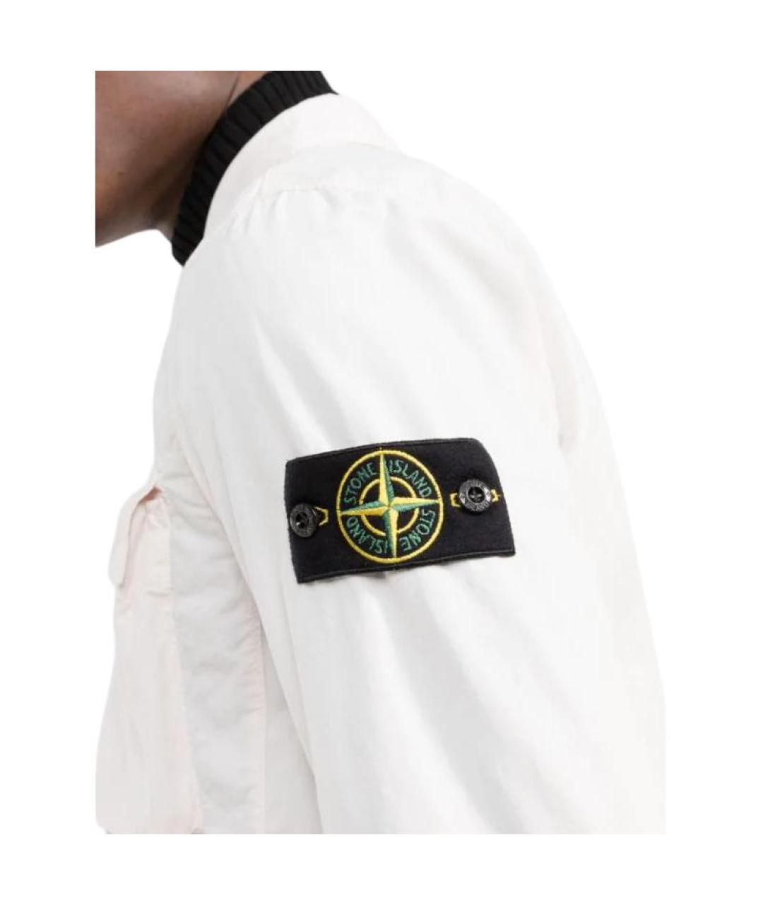 STONE ISLAND Белая куртка, фото 5
