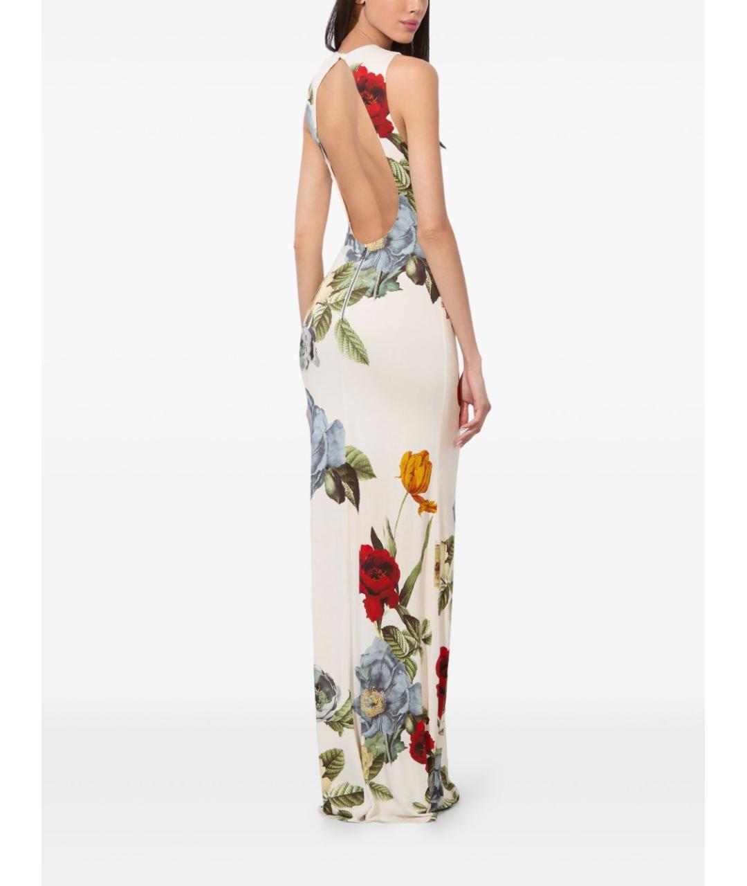 ALICE+OLIVIA Белое вискозное повседневное платье, фото 2