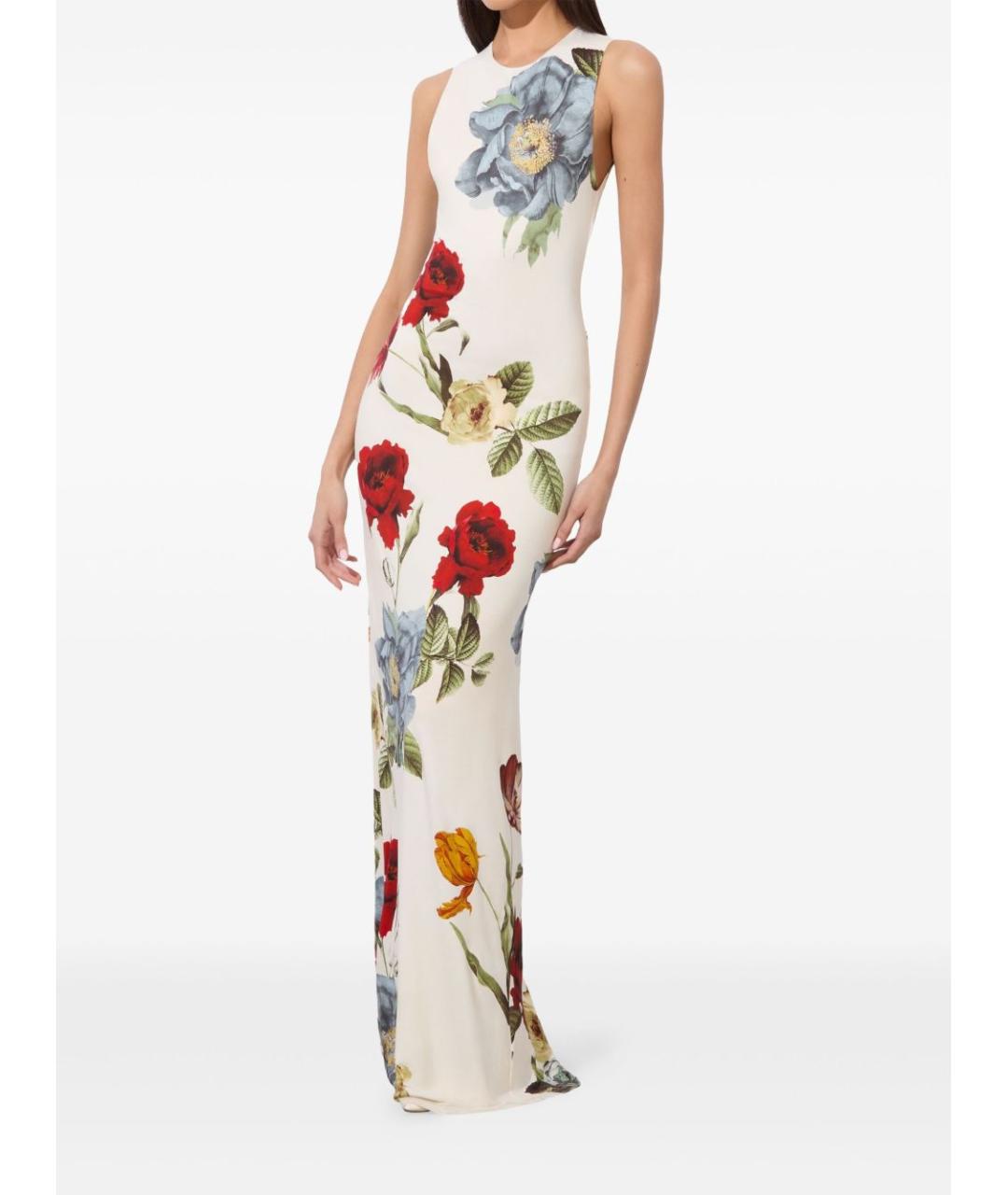 ALICE+OLIVIA Белое вискозное повседневное платье, фото 4