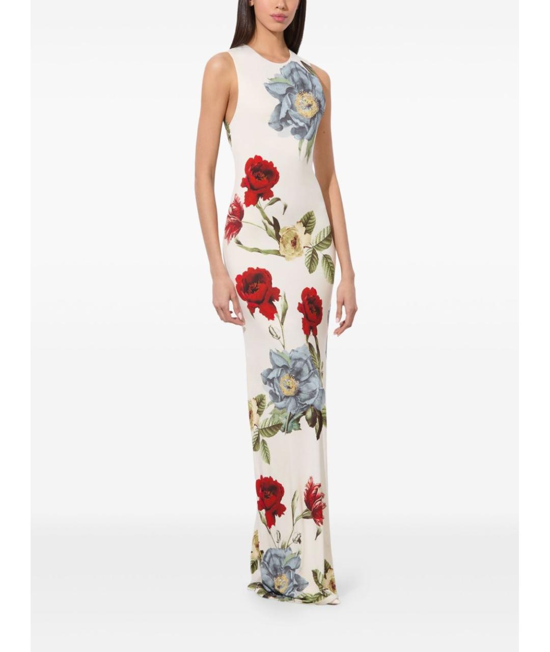 ALICE+OLIVIA Белое вискозное повседневное платье, фото 5