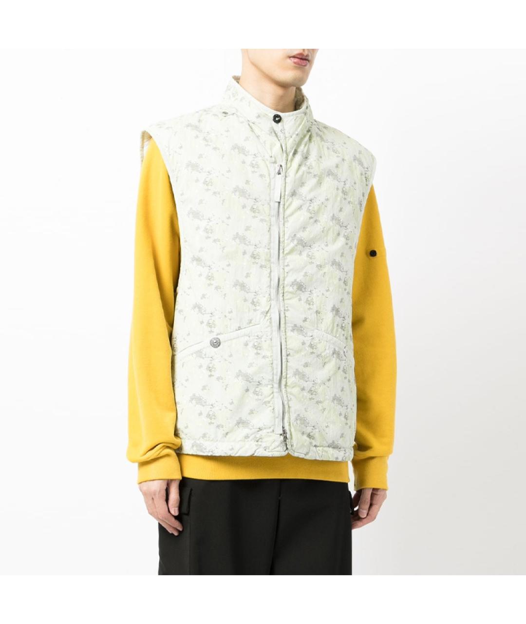 STONE ISLAND Белый жилет, фото 4
