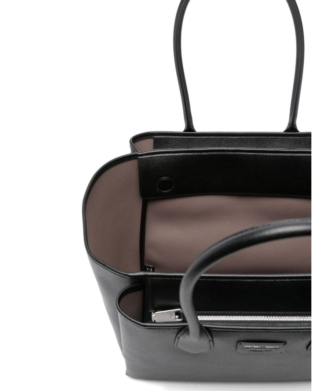 EMPORIO ARMANI Черная сумка тоут, фото 4