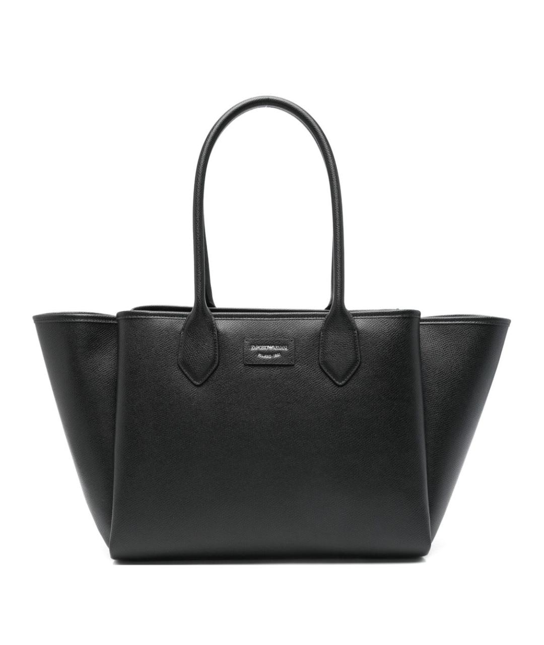 EMPORIO ARMANI Черная сумка тоут, фото 1