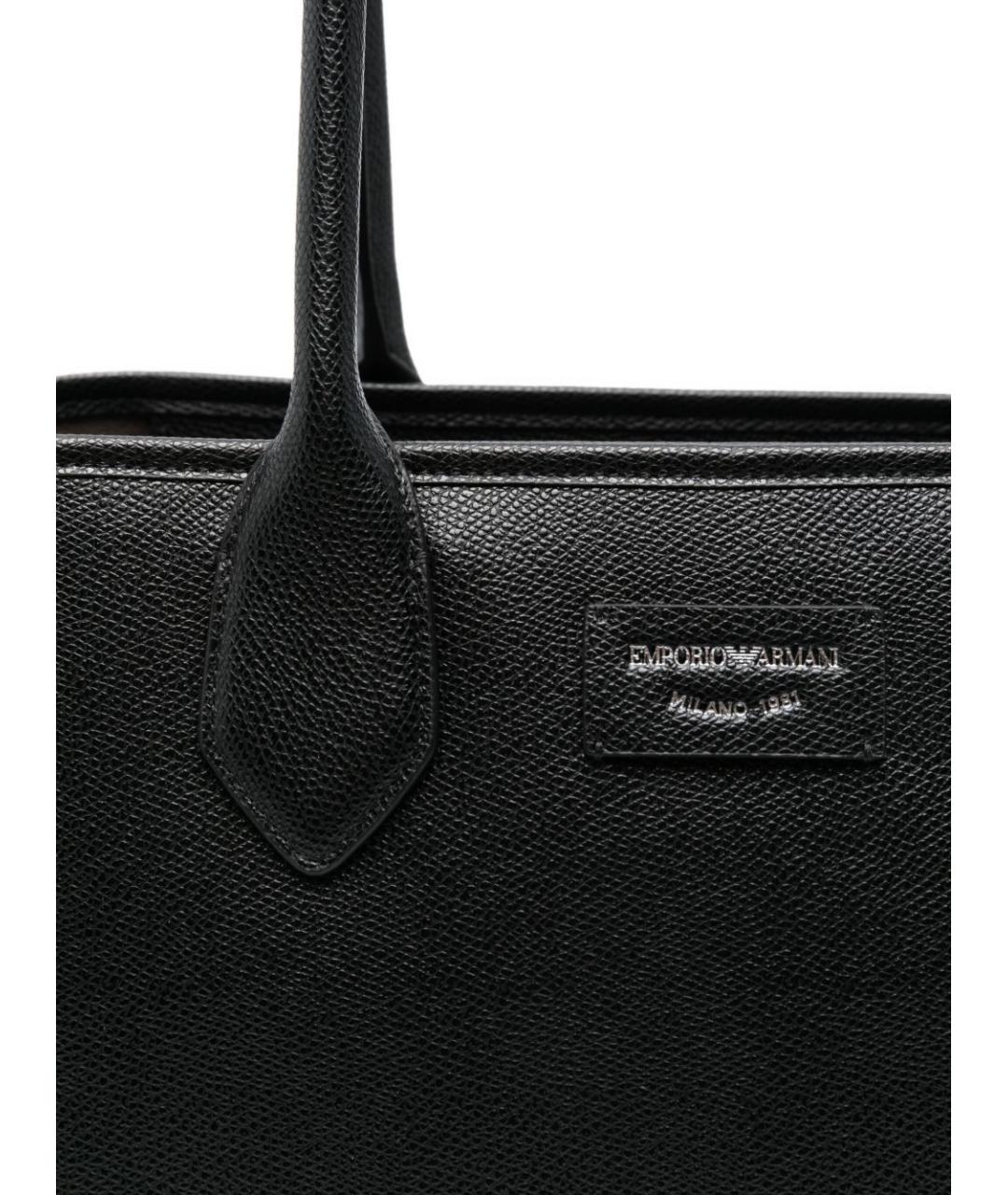 EMPORIO ARMANI Черная сумка тоут, фото 5