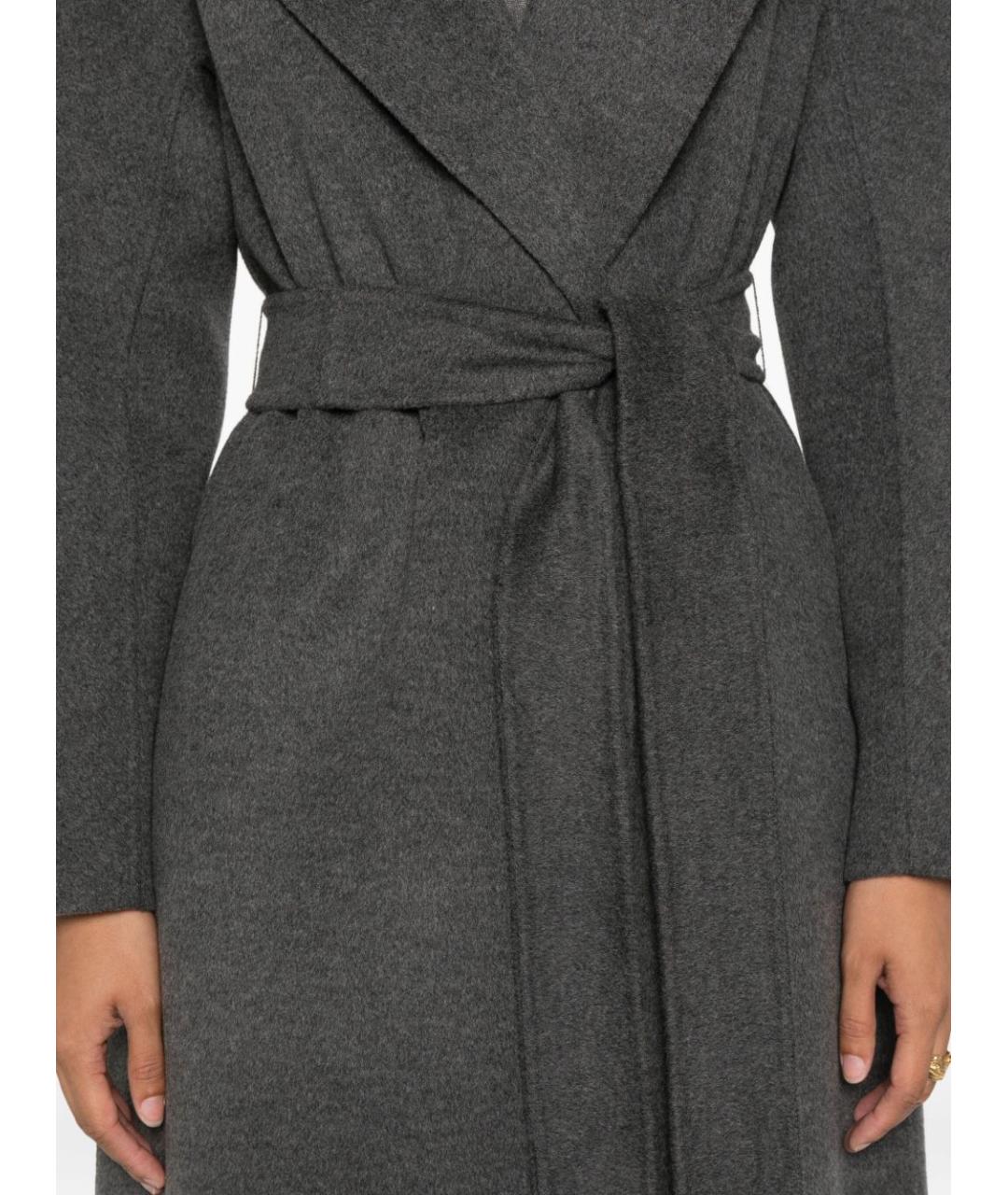 MAX MARA Серое шерстяное пальто, фото 2
