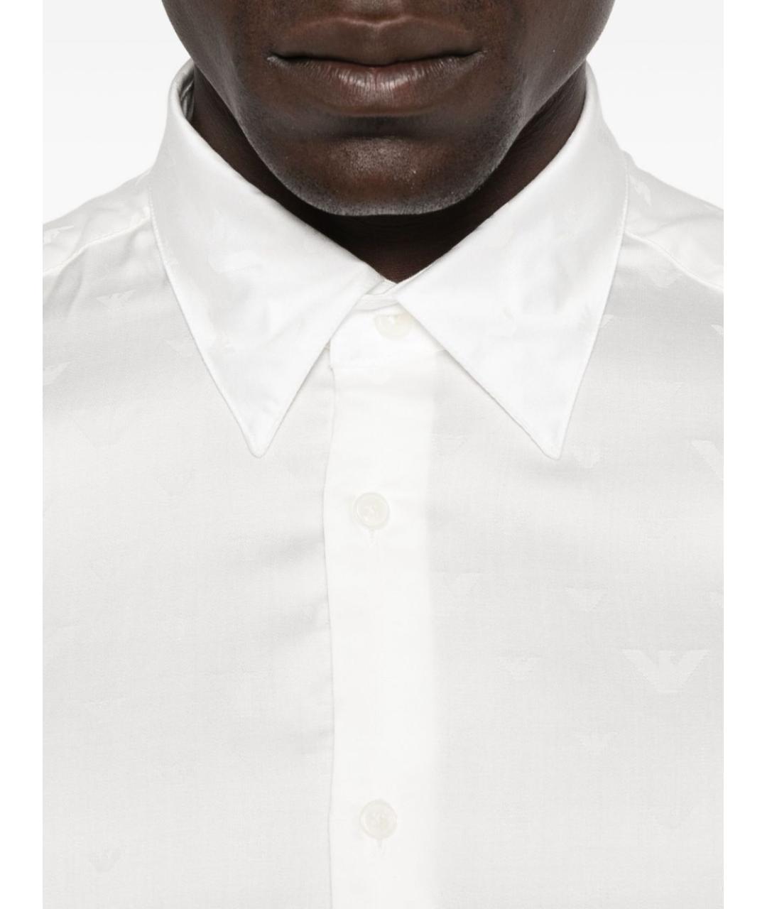 EMPORIO ARMANI Белая кэжуал рубашка, фото 4