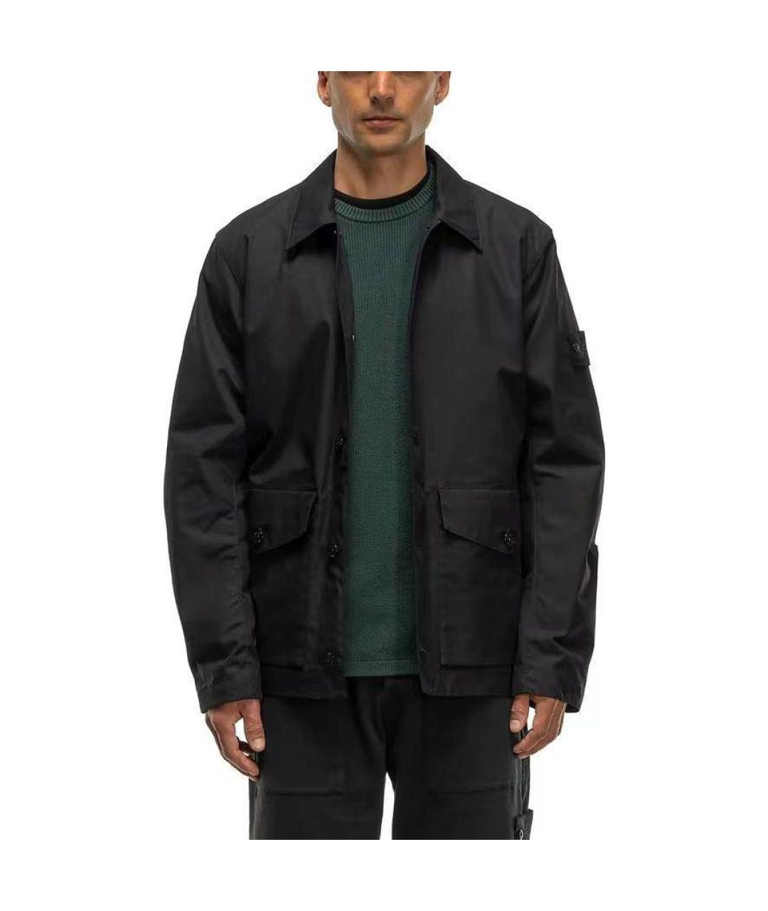 STONE ISLAND Черная куртка, фото 2