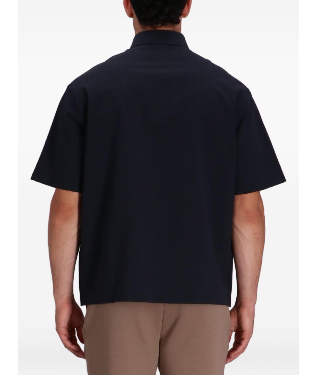 EMPORIO ARMANI Синяя кэжуал рубашка, фото 4