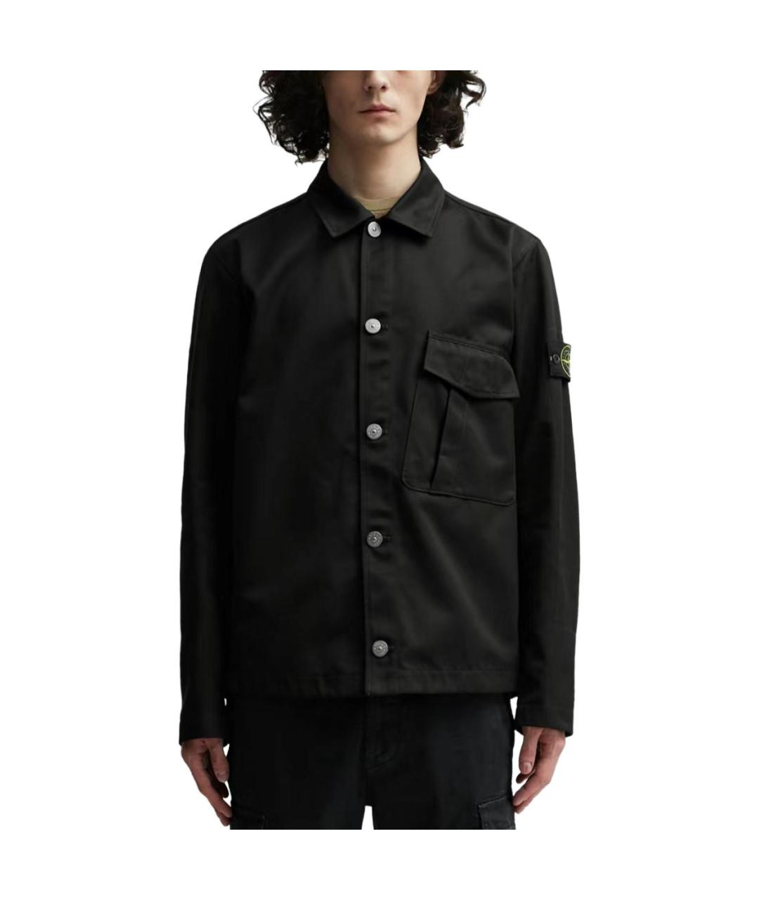 STONE ISLAND Черная куртка, фото 3