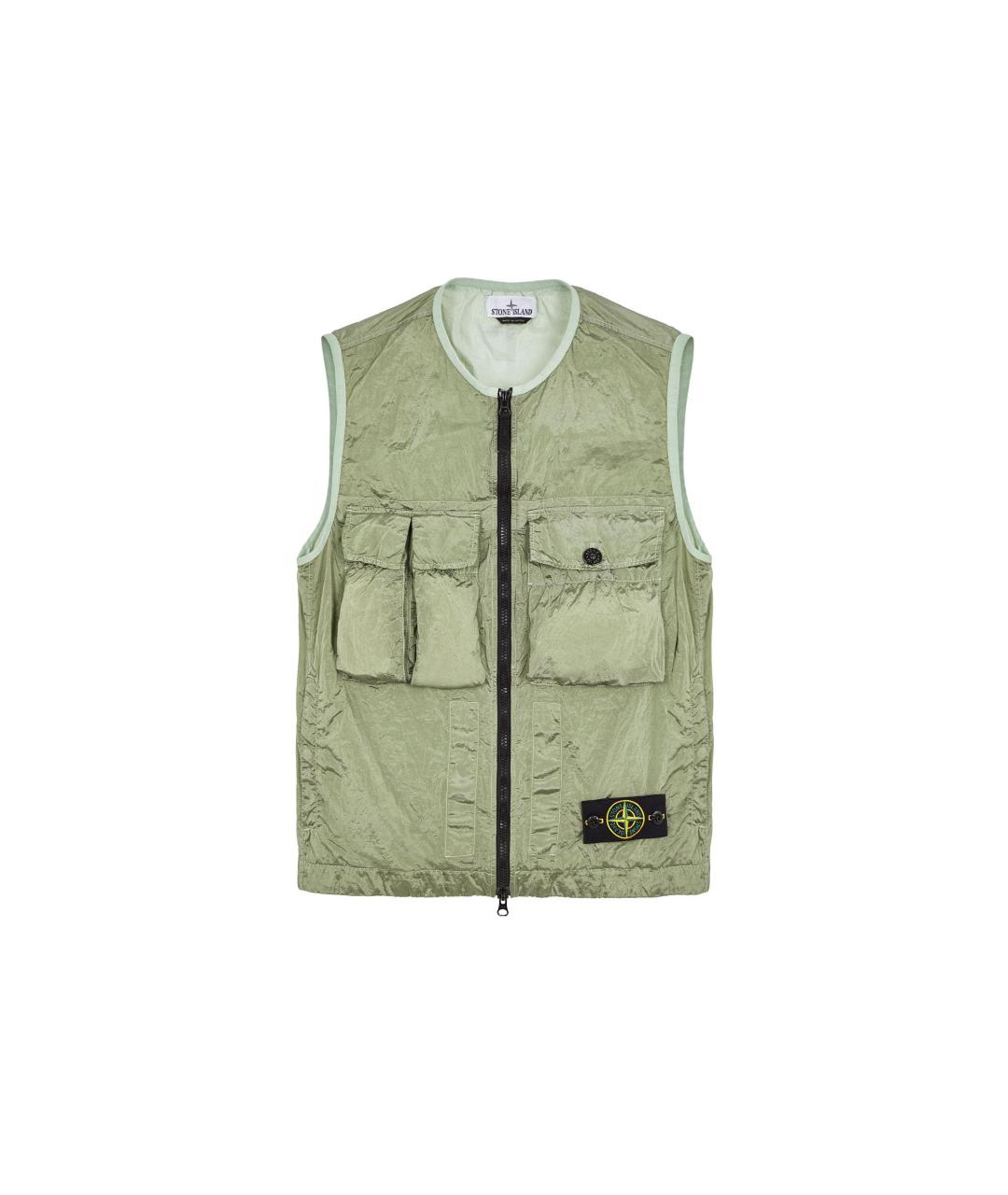 STONE ISLAND Зеленый жилет, фото 1