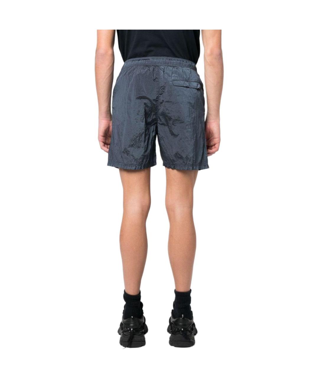 STONE ISLAND Темно-синие шорты, фото 3