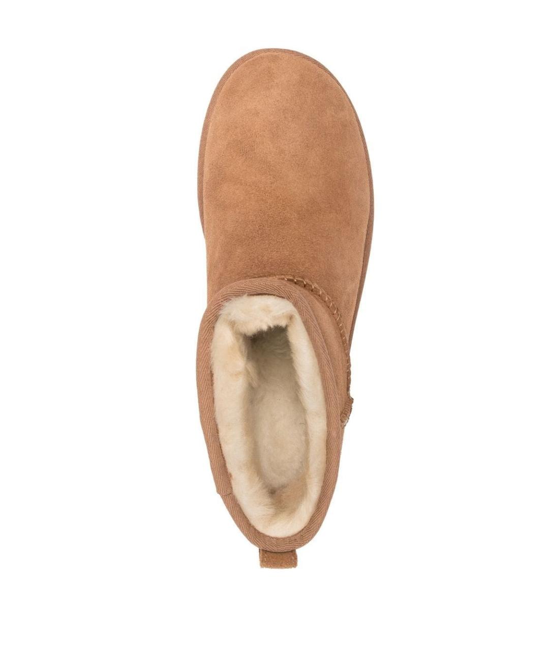 UGG AUSTRALIA Бежевые замшевые низкие ботинки, фото 3