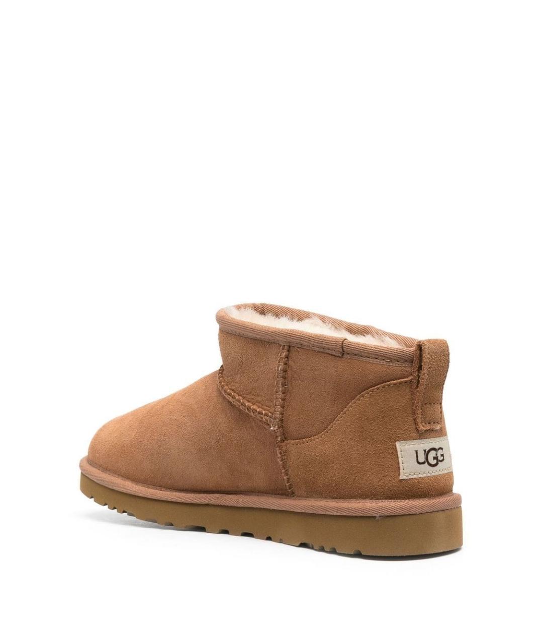 UGG AUSTRALIA Бежевые замшевые низкие ботинки, фото 2