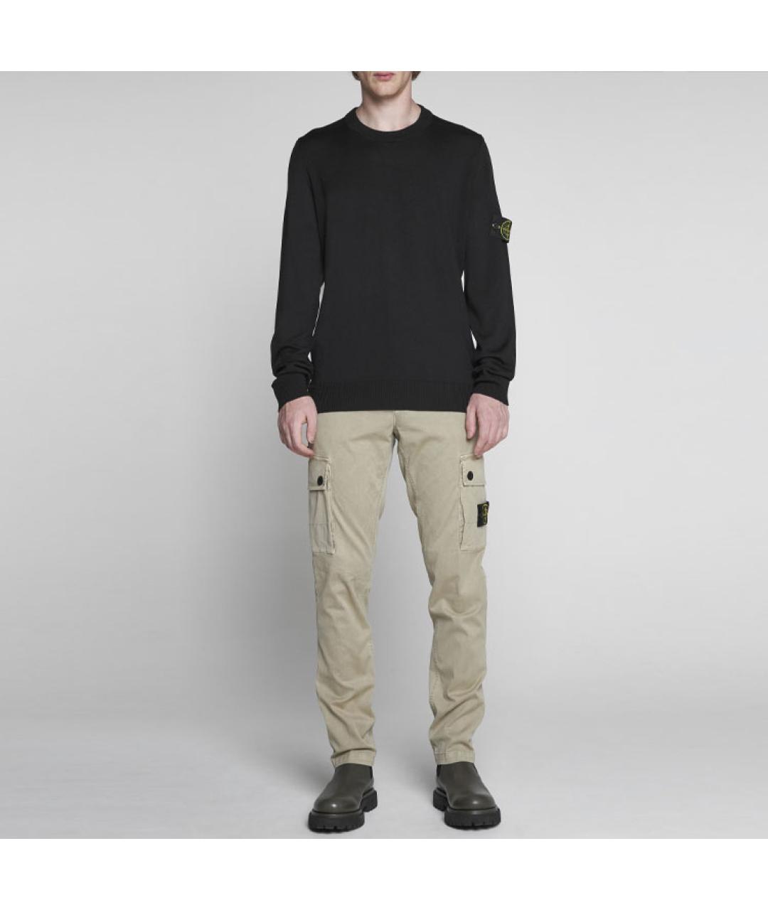 STONE ISLAND Черный джемпер / свитер, фото 3