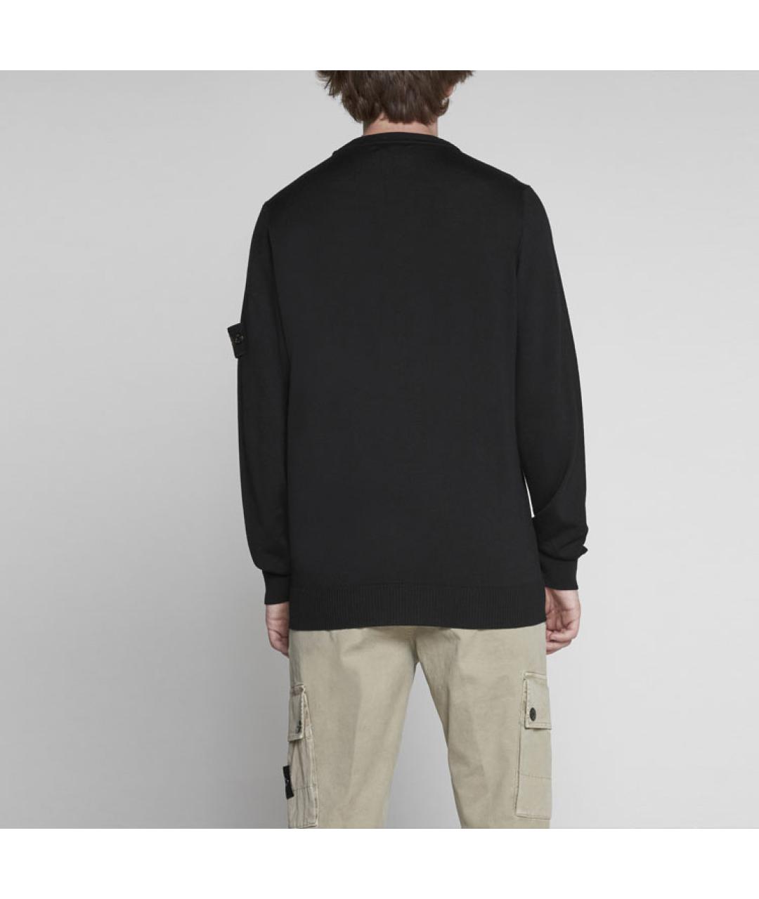 STONE ISLAND Черный джемпер / свитер, фото 5