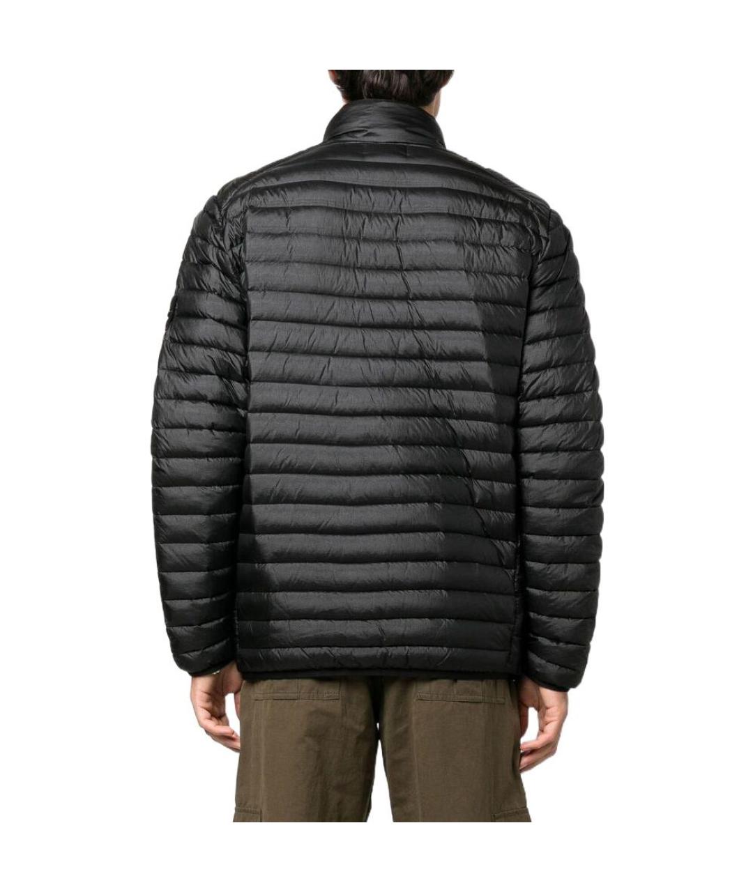 STONE ISLAND Черный пуховик, фото 3