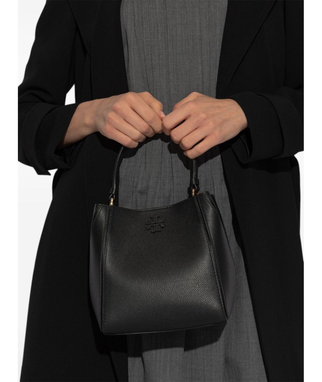 TORY BURCH Черная сумка тоут, фото 2