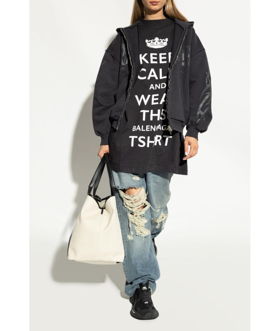 BALENCIAGA Черные синтетические кроссовки, фото 6