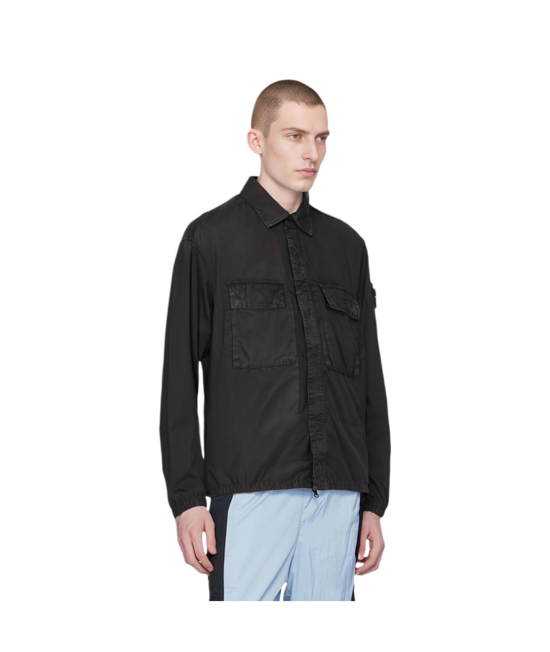 STONE ISLAND Черная куртка, фото 3