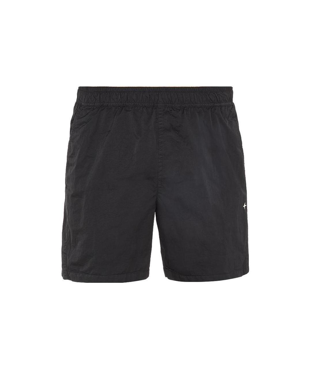 STONE ISLAND Черные шорты, фото 1