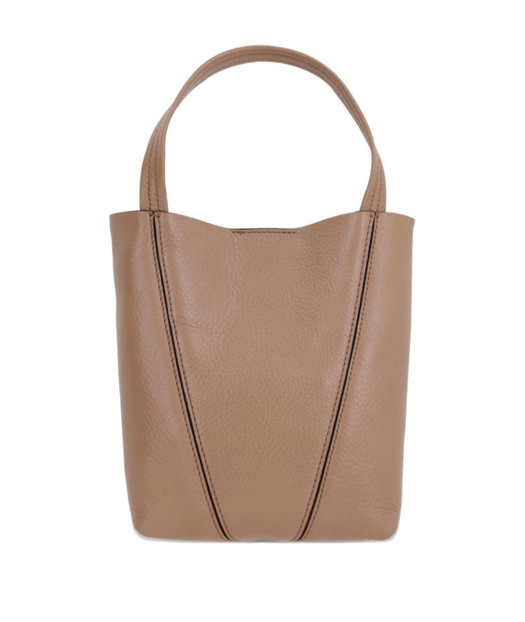 CHLOE Бежевая кожаная сумка тоут, фото 3