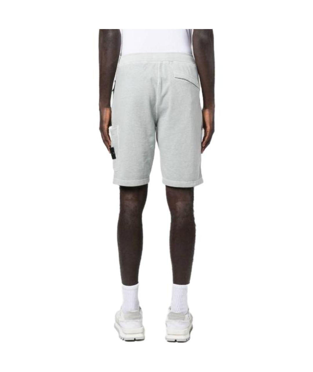 STONE ISLAND Серые шорты, фото 3