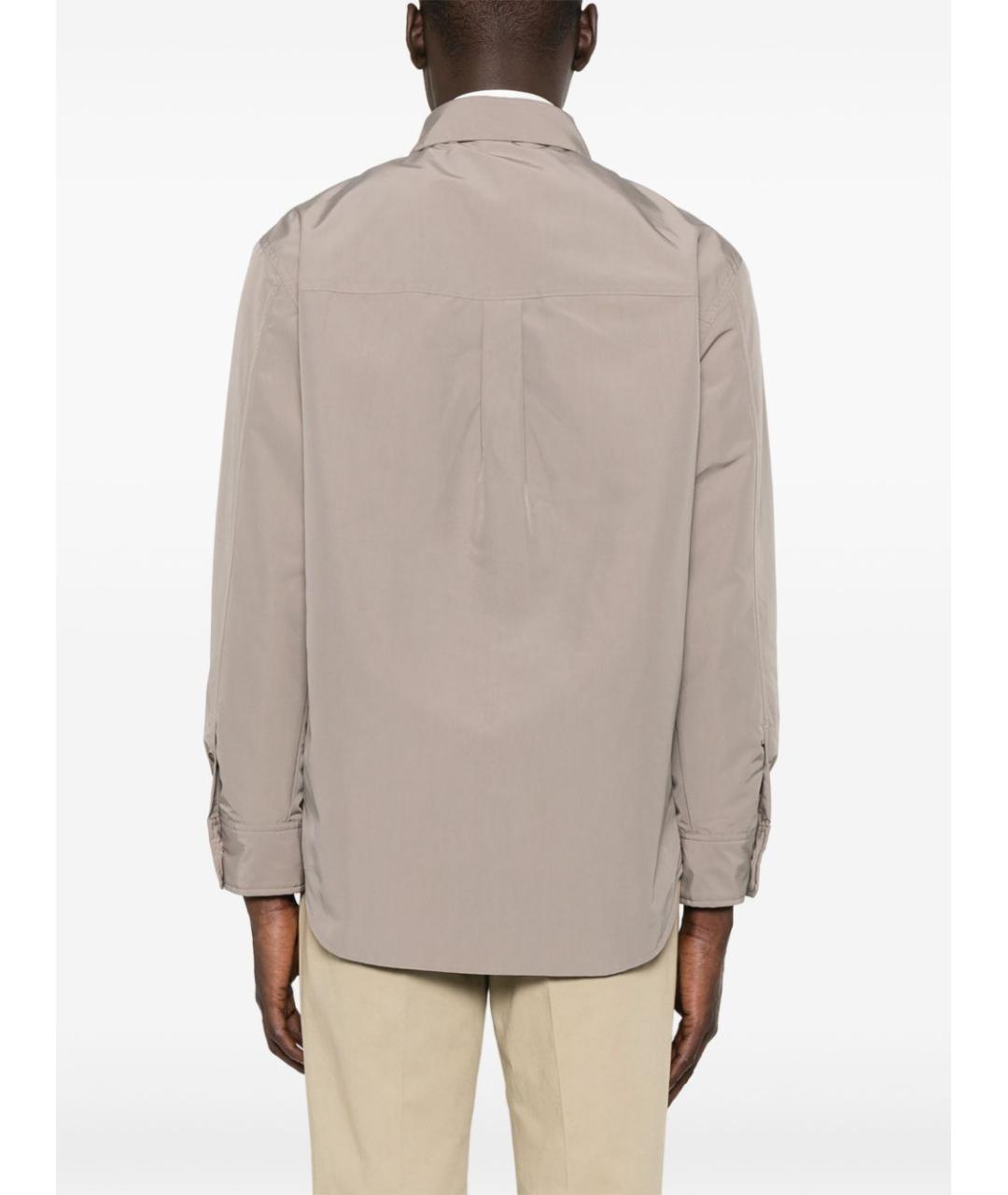 EMPORIO ARMANI Бежевая кэжуал рубашка, фото 4