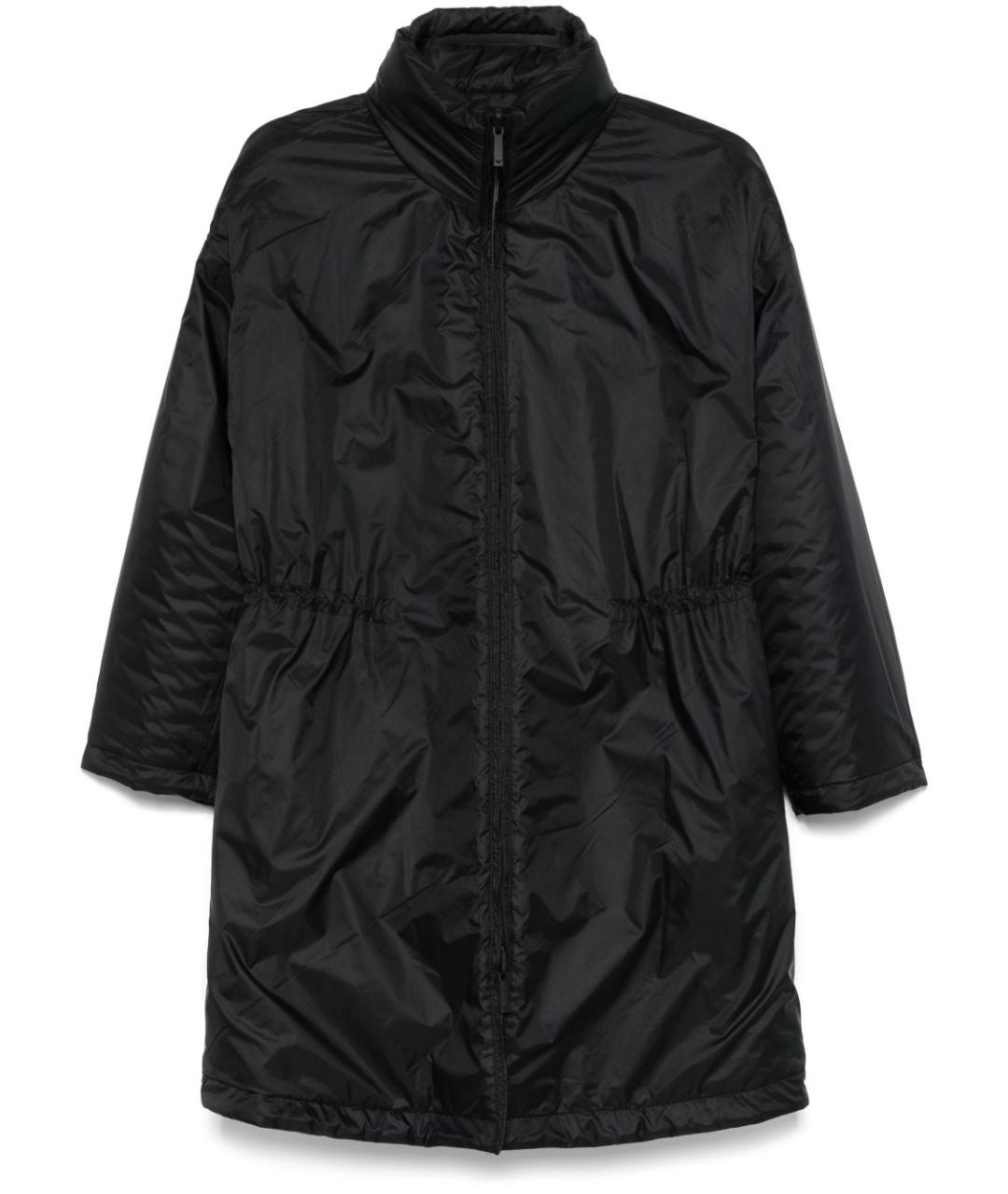 EMPORIO ARMANI Черное полиэстеровое пальто, фото 1