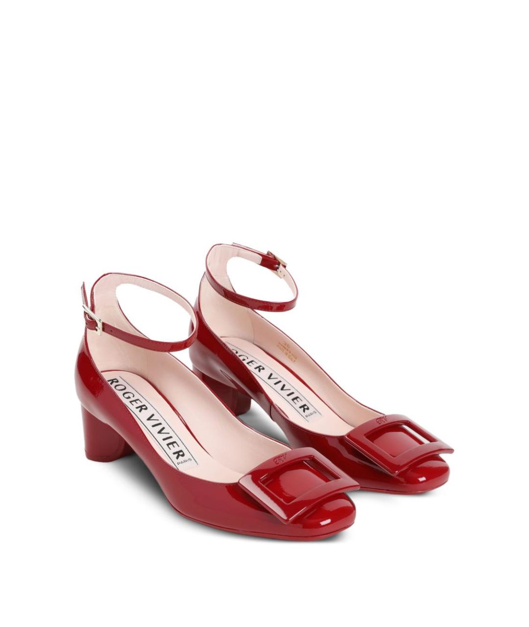 ROGER VIVIER Красные кожаные туфли, фото 3