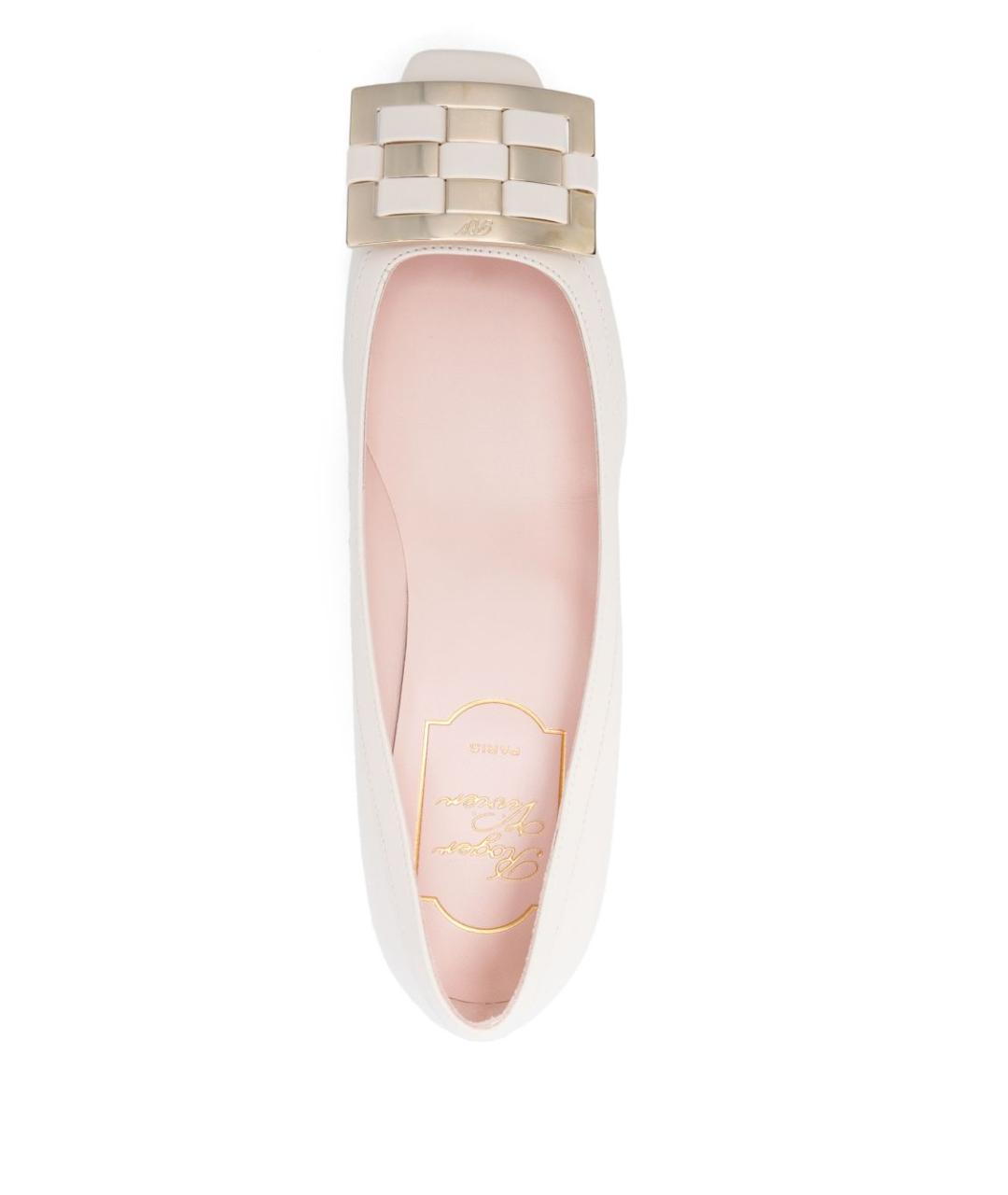 ROGER VIVIER Белые кожаные туфли, фото 2