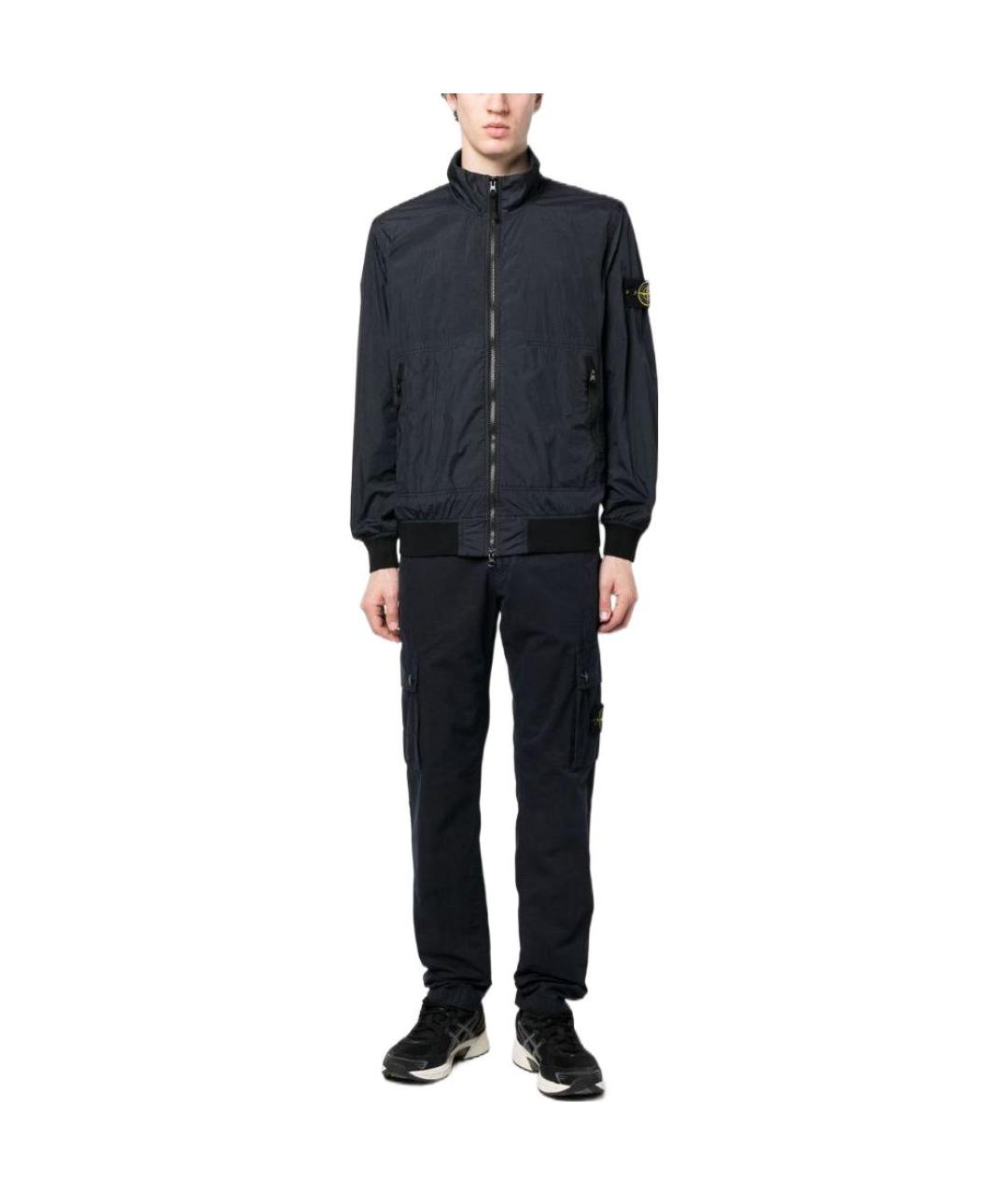 STONE ISLAND Темно-синяя куртка, фото 2