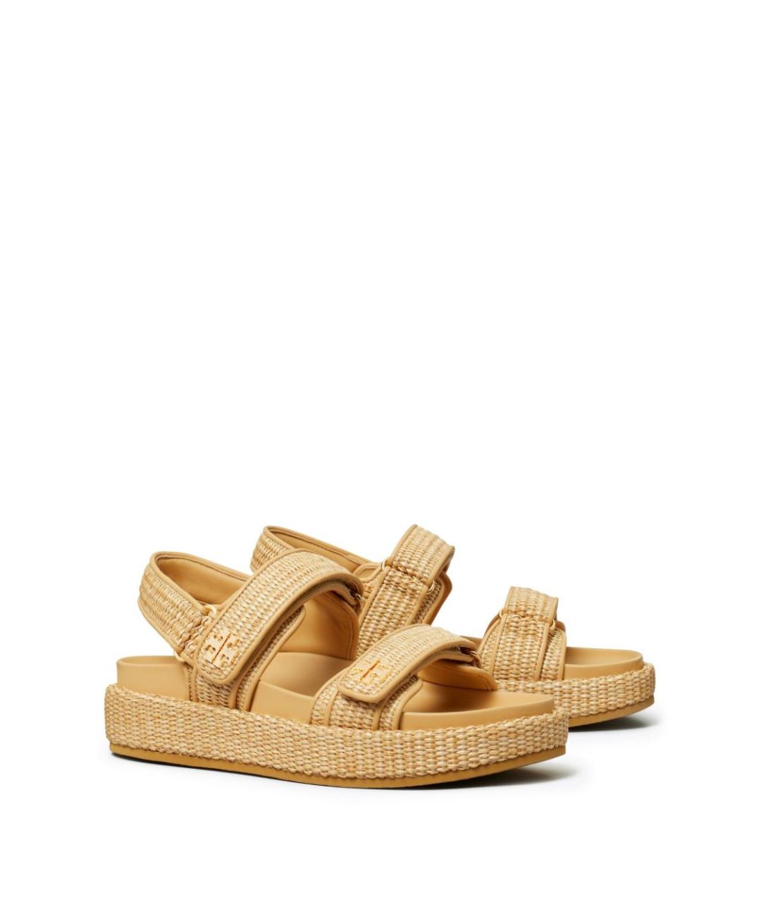 TORY BURCH Бежевые босоножки, фото 3