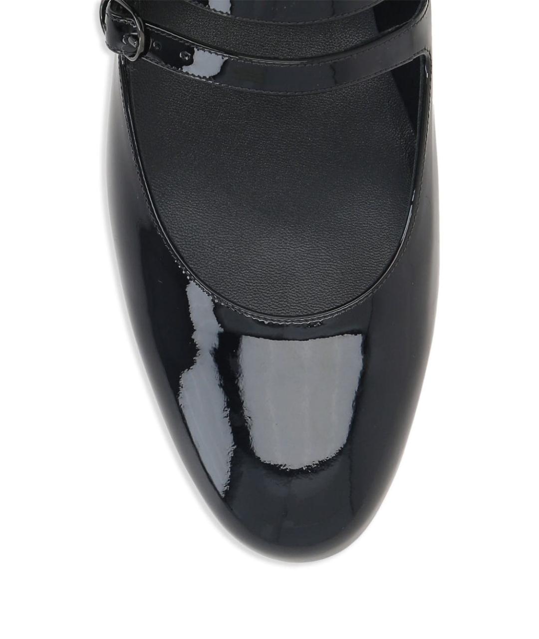 CHRISTIAN LOUBOUTIN Черные кожаные балетки, фото 2